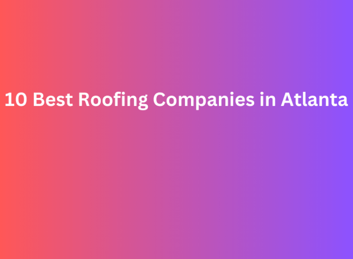 10 Best Roofing Companies in Atlanta -Top Picks for 2026