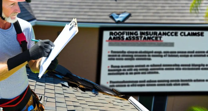 Roof insurance settlement services
